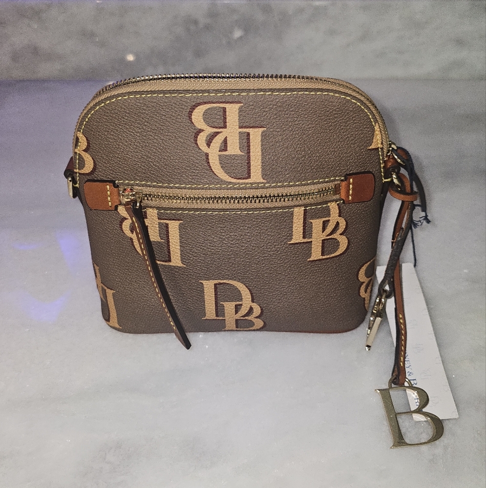 Dooney & Bourke Brown Monogram Crossbody Bag